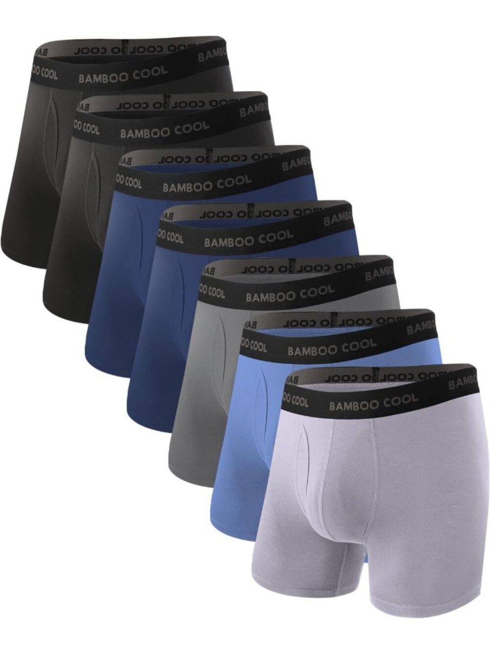Ultra Breathable Men's Boxer Briefs Multipack | Soft Bamboo Fabric, Comfort Fit